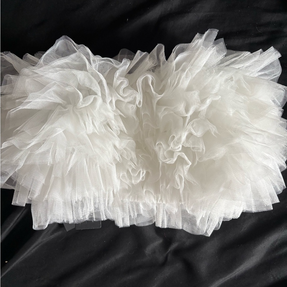 Lulus Tulle  Cropped Tube Top